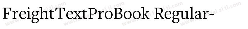 FreightTextProBook Regular字体转换